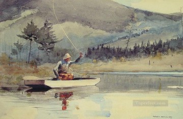 晴れた日の静かなプール ウィンスロー・ホーマー 水彩 Oil Paintings